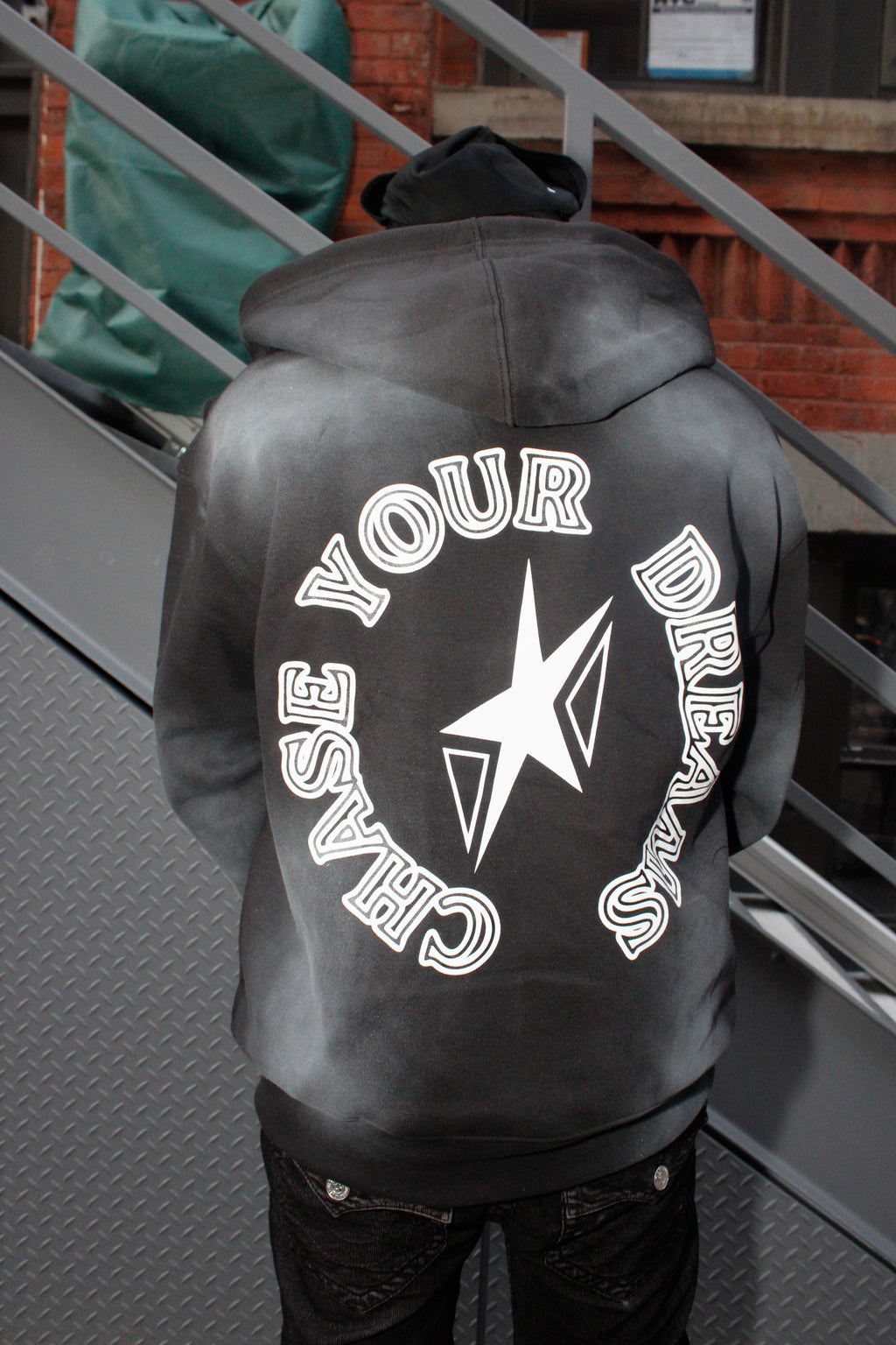 Distressed Zip-Up